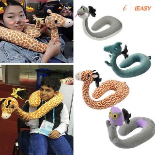 Gối tựa đầu đỡ cổ hình chữ U bằng cao su non kèm giá đỡ điện thoại