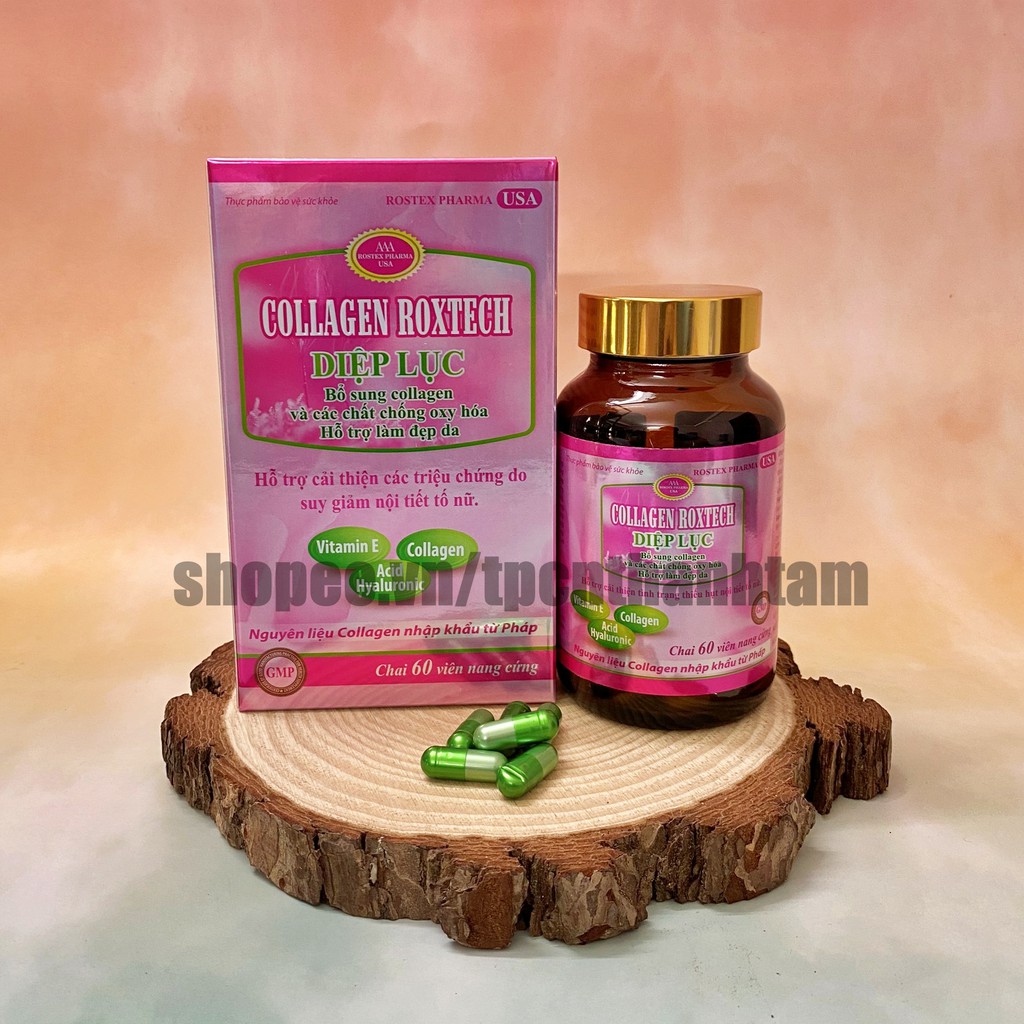 [ HOT ] Viên uống COLLAGEN DIỆP LỤC bổ sung biton  hỗ trợ làm đẹp da, trắng sáng da, có thể dùng cho người bị u, bướu | BigBuy360 - bigbuy360.vn