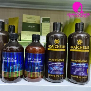 Dầu gội xả phục hồi tóc keratin fraicheur 500ml - 800ml*2