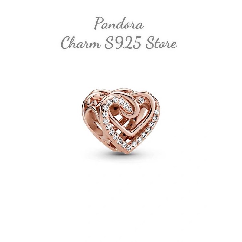 charm pan tim phối đá trắng vàng hồng bạc s925 bộ sưu tập hè 2021