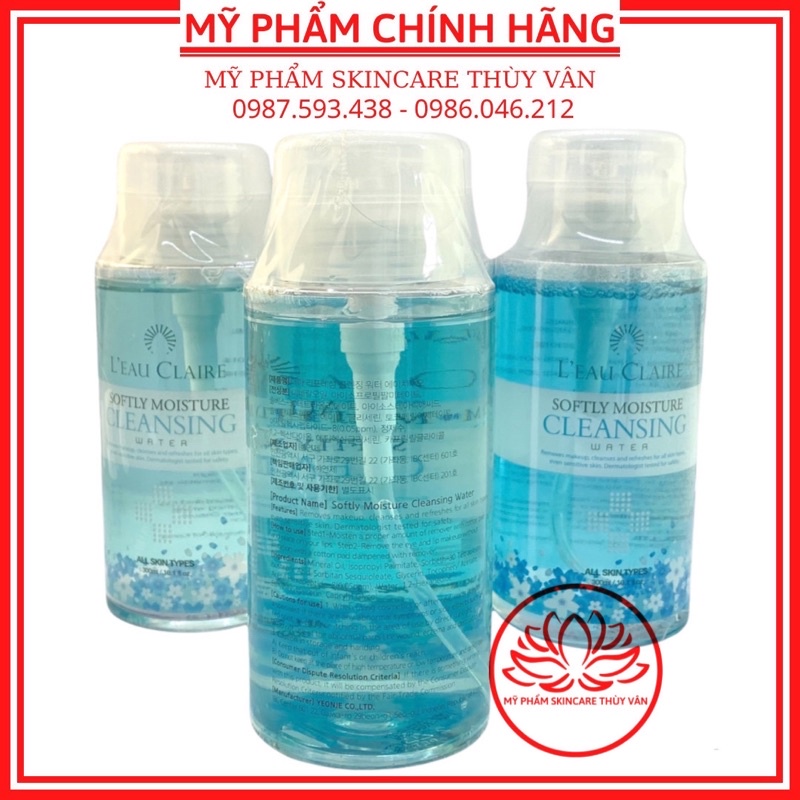 Nước Tẩy Trang Dành Cho Mọi Loại Da Hàn Quốc Chính Hãng LEAU CLAIRE 300ml