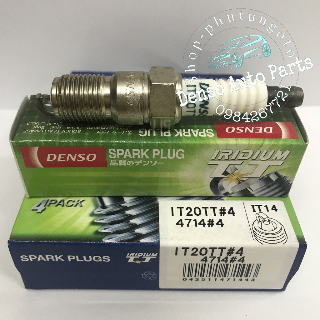 Bộ 04 bugi Denso Iridium IT20TT cho xe Ford, Mazda