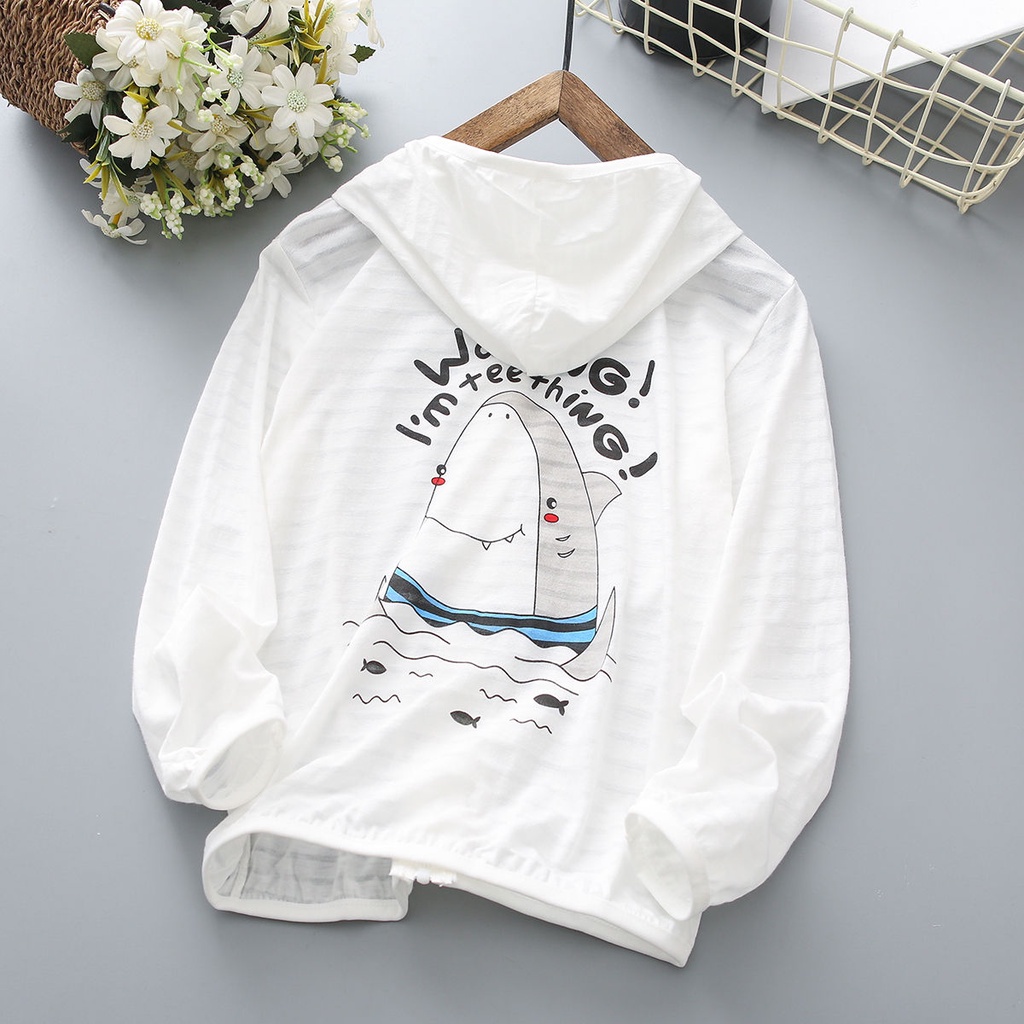 Áo Chống Nắng Chống Muỗi Thoáng Khí In Họa Tiết Cây Ngải Tây Nhỏ Thoáng Khí Phong Cách Mới Mùa Hè Cho Bé Trai Và Gái
