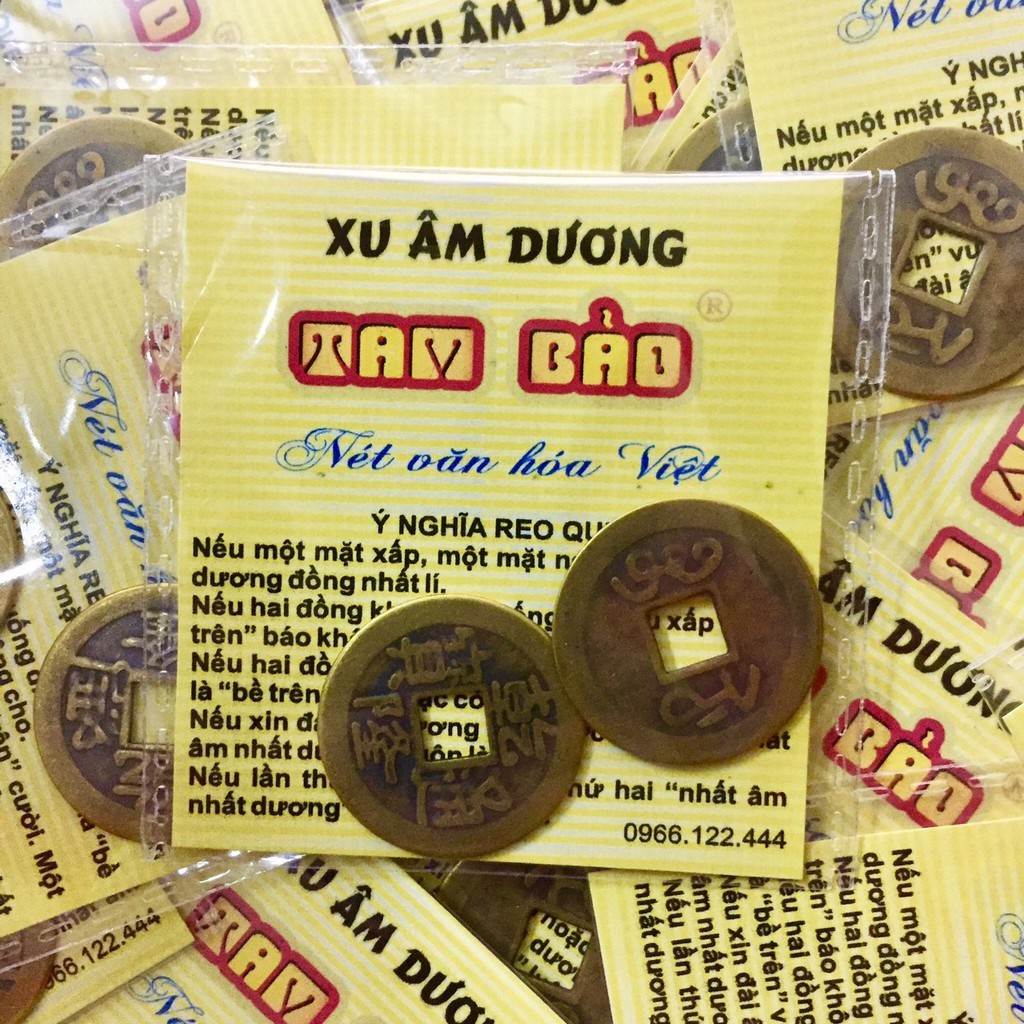 XU XIN ĐÀI ÂM DƯƠNG 588 - 1 cặp 2 đồng, Cách xin đài âm dương  văn hóa dân gian