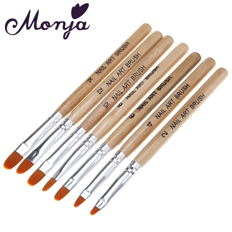 [Hàng mới về] Bộ 7 cây cọ vẽ trang trí móng tay chuyên dụng MONJA
