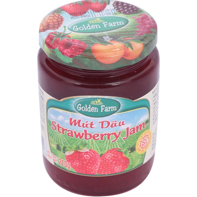 Mứt Dâu Golden Farm 210g