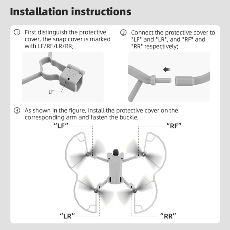 2 Vòng Bảo Vệ Lưỡi Dao Cho Mini 3 Pro Drones