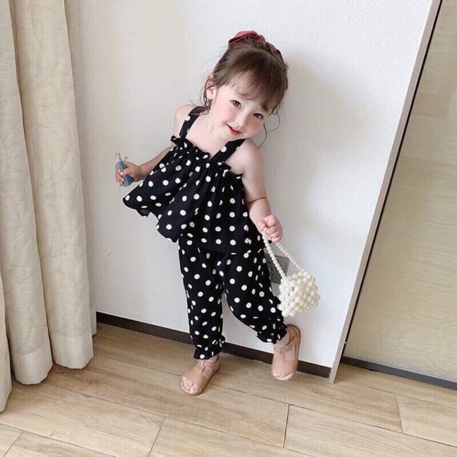 Set 2 dây chấm bi cho bé gái