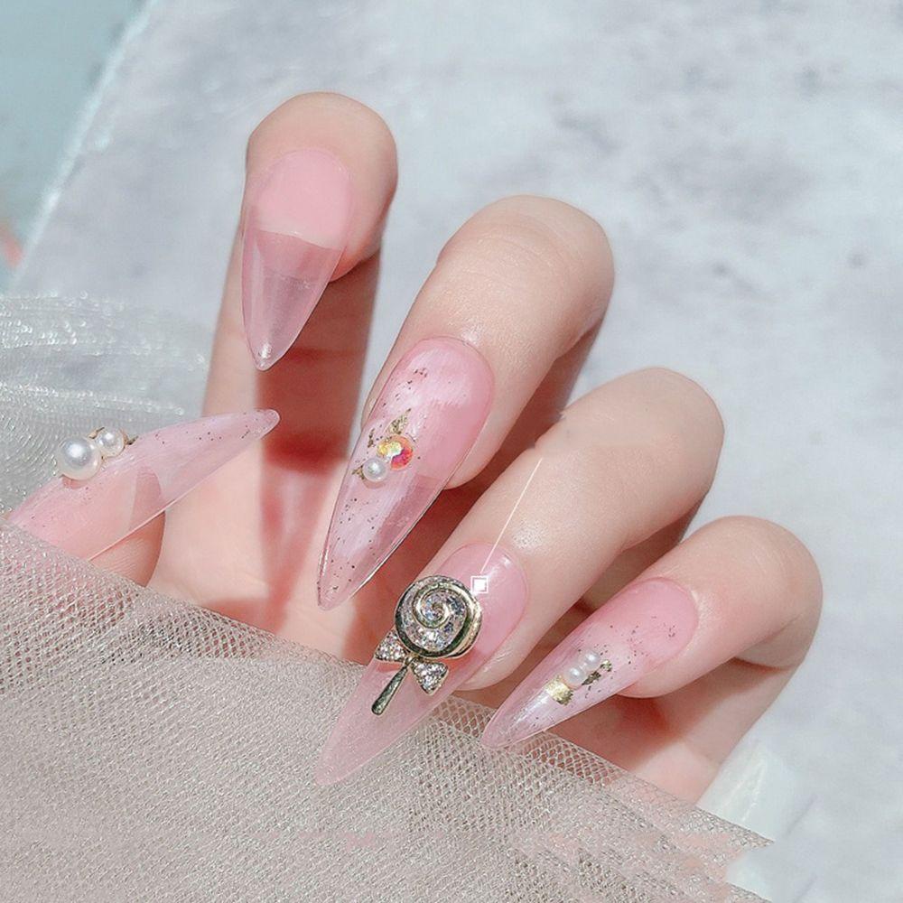 Cây Kẹo Mút CABEZA Trang Trí Móng Tay|Phụ Kiện Kim Loại Trang Trí Móng Tay DIY Xinh Xắn