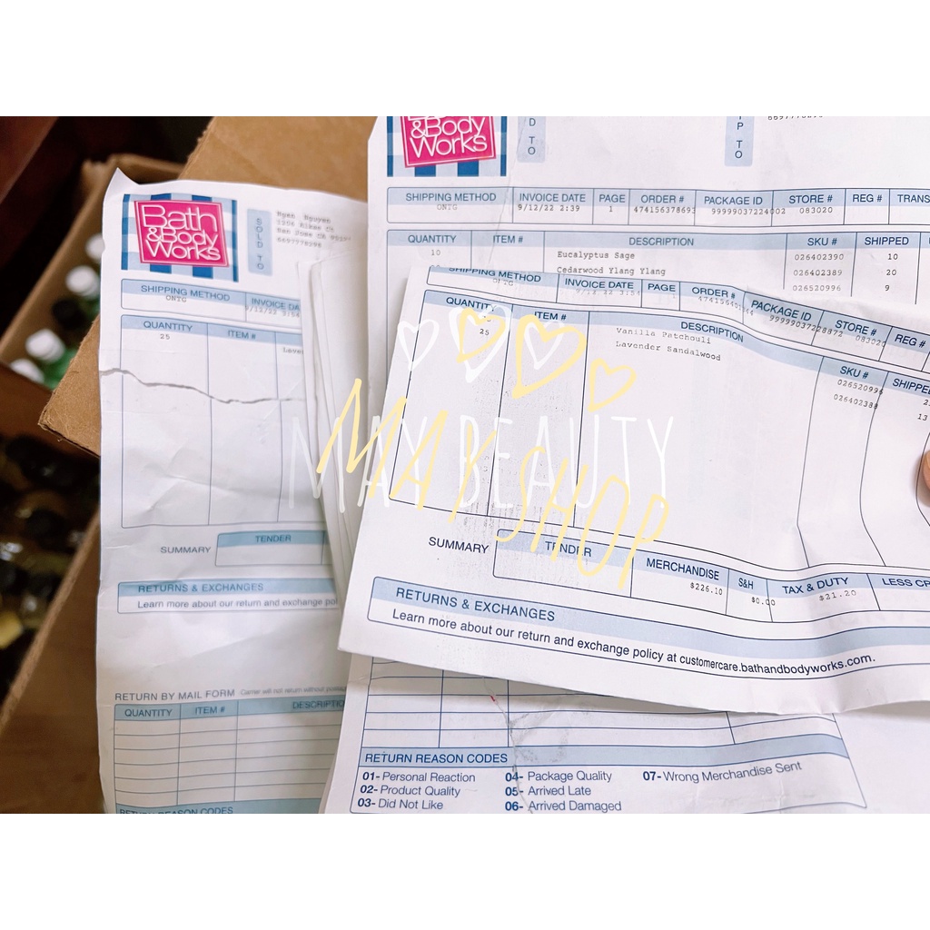 Sữa tắm BATH AND BODY WORKS - Shower Gel - BBW  - Nhiều mùi