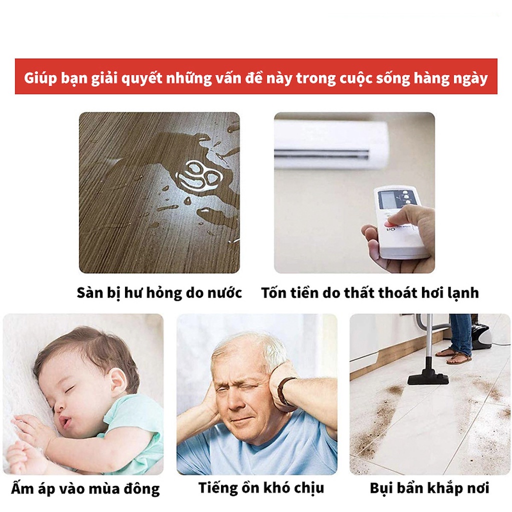 Thanh chắn bụi dạng chổi Hafele dán keo phù hợp gắn nhiều loại cửa