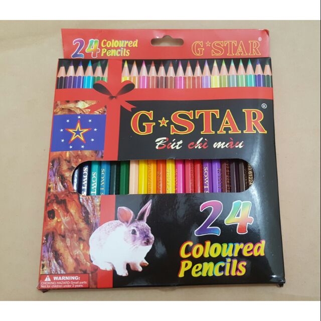 Bút chì màu G STAR 24 màu loại dài