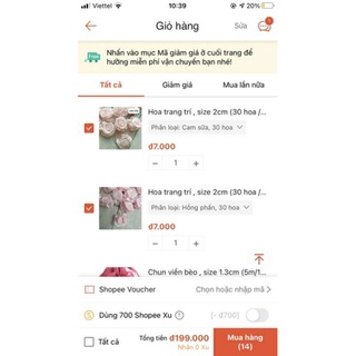 Set phụ liệu của khách.
