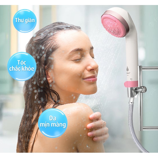 Vòi sen tắm Torayvino RS52 khử clo - Màng lọc than hoạt tính siêu mịn - Tiết kiệm 30% nước