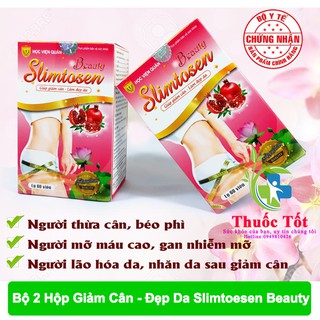 Bộ 2 Hộp Giảm Cân Đẹp Da Slimtosen Beuauty Học viện Quân Y
