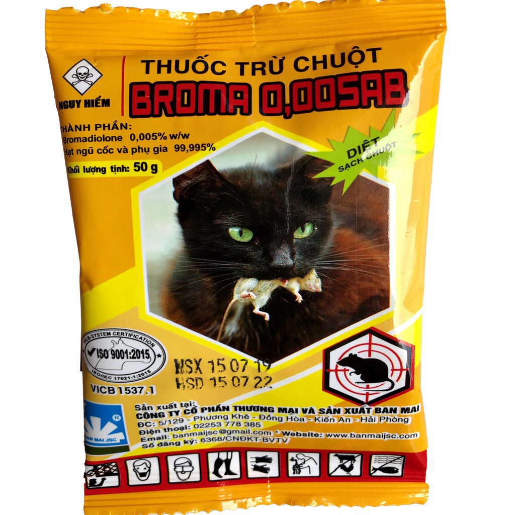 LÚA DIỆT CHUỘT BROMA 0,005AB