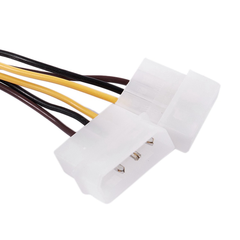 A Dual 4-Pin Molex IDE to 6 Pin PCI-E Graphic Card Power Cable