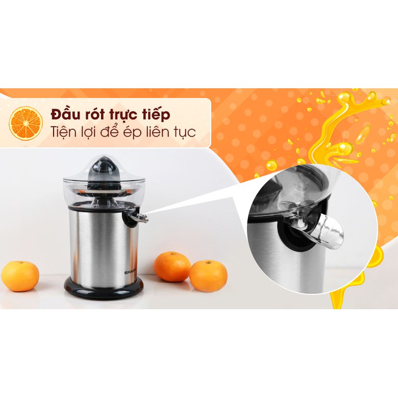 [Mã ELHA22 giảm 6% đơn 300K] Máy vắt cam Sharp EJ-J130-ST công suất lớn - Bảo hành chính hãng 12 tháng