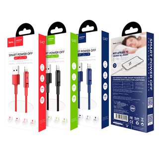Cáp sạc tự ngắt thông minh hoco u47 lighning cho iphone