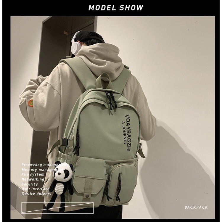 Balo nam nữ đi học phong cách, dung tích lớn chống thấm nước