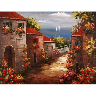 Tranh in canvas VTC LunaCV-0176 - ngõ hoa, 65 x 50cm