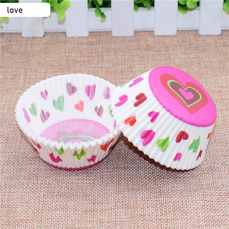 ONLY HOUSE Cốc Giấy Nướng Bánh muffin Chịu Nhiệt Độ Cao Chống Dầu Giá Đỡ