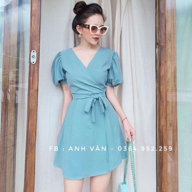 Jum đùi giả váy cột nơ cao cấp kèm hình thật