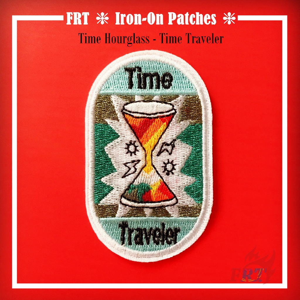☸ INS - Time Hourglass Patch ☸ 1Pc Time Traveler Diy Sew on Iron on Badges Patches