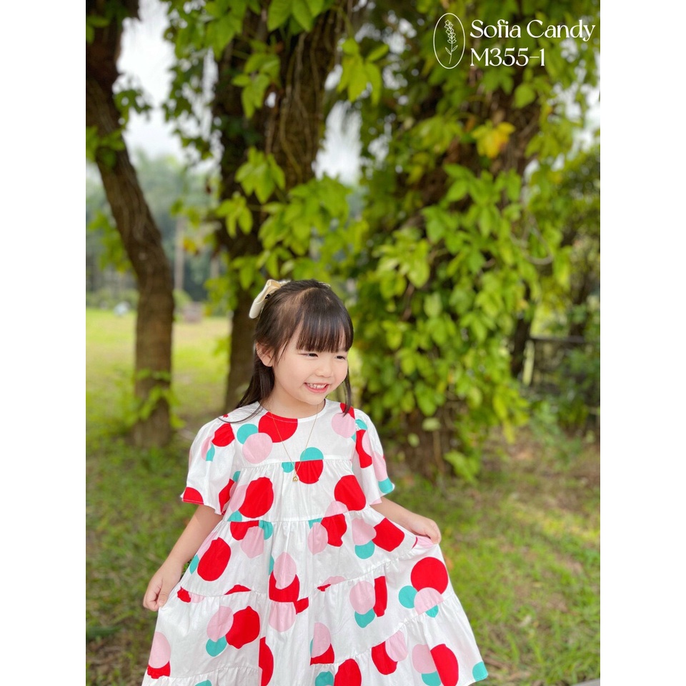 Váy bé gái HML thô hàn TAY BÈO CÁNH TIÊN cho bé 1- 10 tuổi,Váy cho bé gái hoa nhí, đầm bé gái sai đại Mã A4