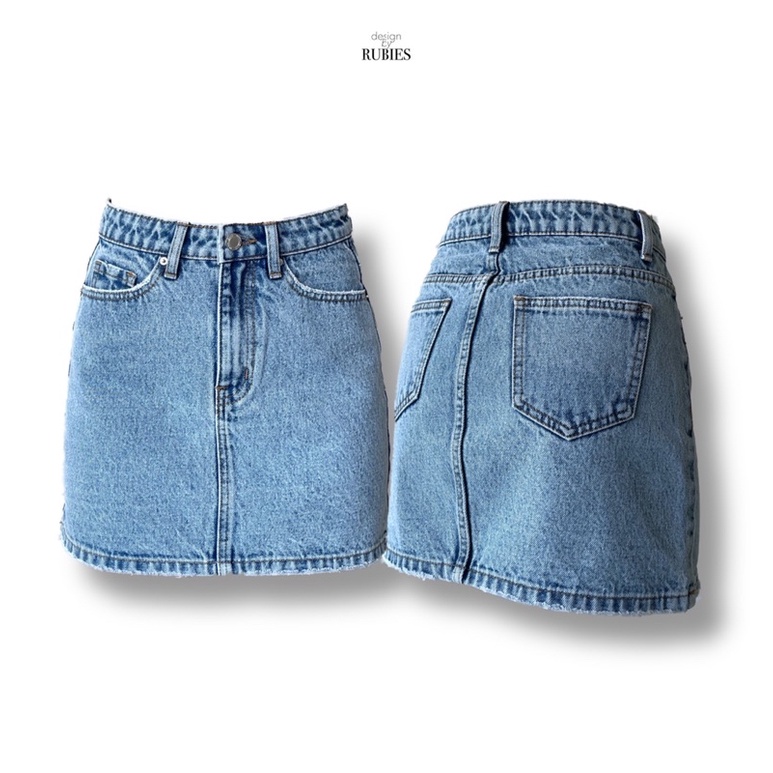 Chân váy jeans dáng chữ H HONEY SKIRT