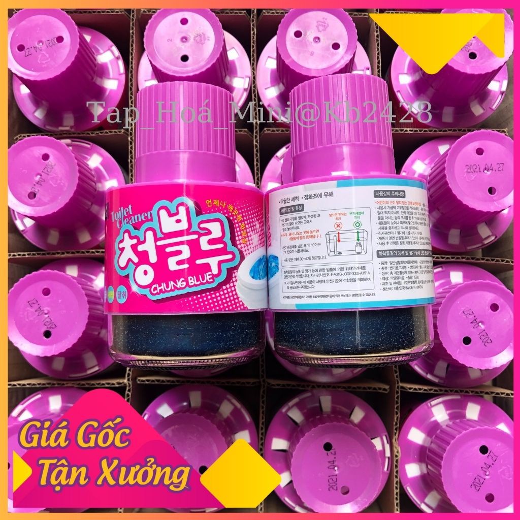 Lọ Thả Bồn Cầu Hàn Quốc Cao Cấp - Chai Thả Bồn Cầu Khử Mùi Diệt Khuẩn Toilet Hương Hoa