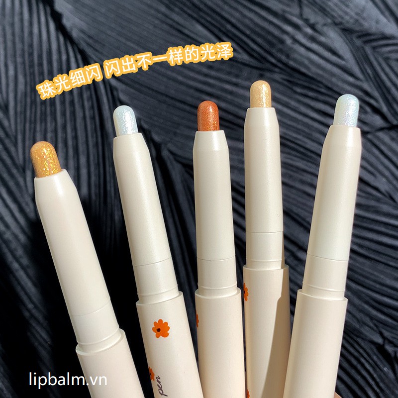 XIXI Lying Silkworm Pen Highlighter Champagne Gold Pearlescent Eyeshadow Pen Không thấm nước không phai