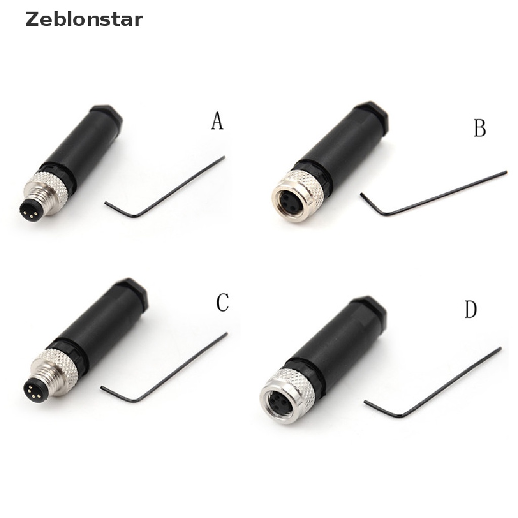 Đầu Nối Cảm Biến M8 Male Female 3 4 Pin Loại A