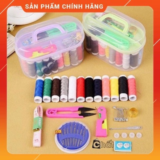 Bộ kim chỉ và hộp đựng kim chỉ may vá đa năng