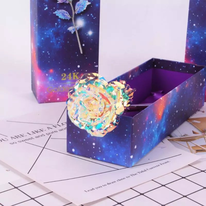 Quà 8/3 Cho Bạn Gái, Cho Mẹ, Cho Vợ Ý Nghĩa - Bông Hồng Galaxy Phát Sáng Đế Chữ Love | BigBuy360 - bigbuy360.vn