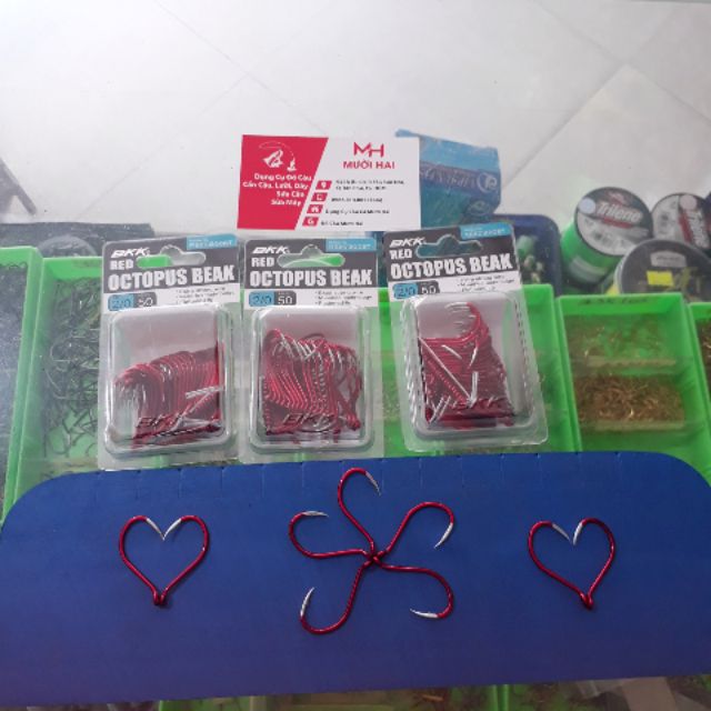 Lưỡi câu Tra BKK Đỏ 3/0