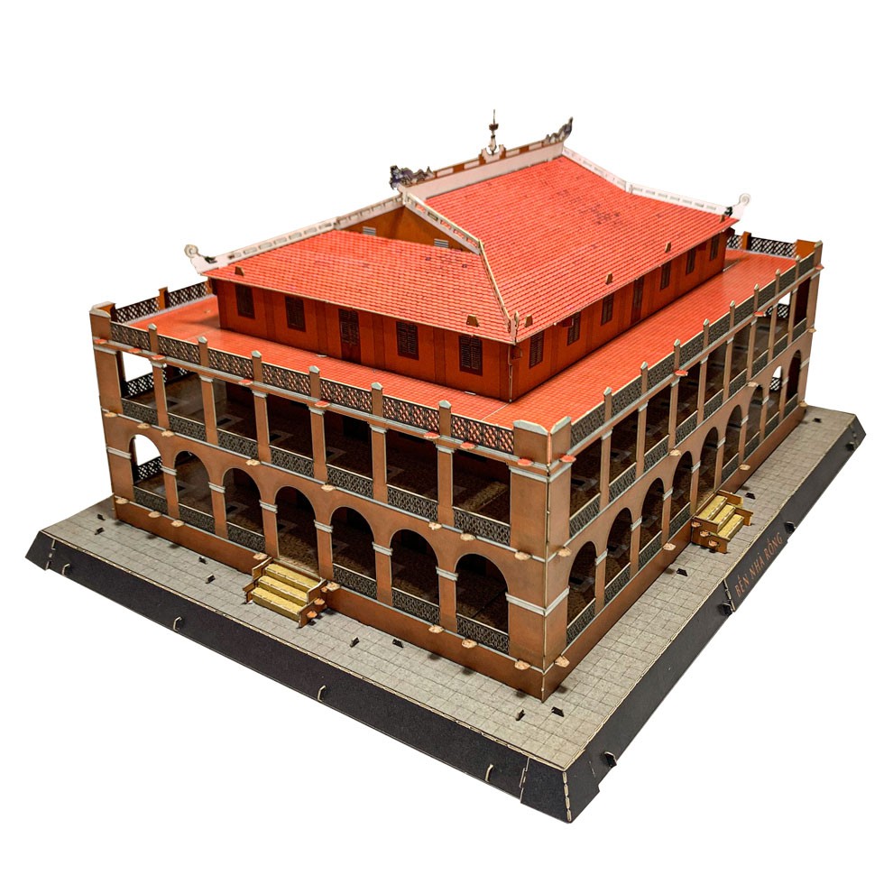 Mô hình giấy 3D Bến Nhà Rồng tự lắp ghép - TAYTA