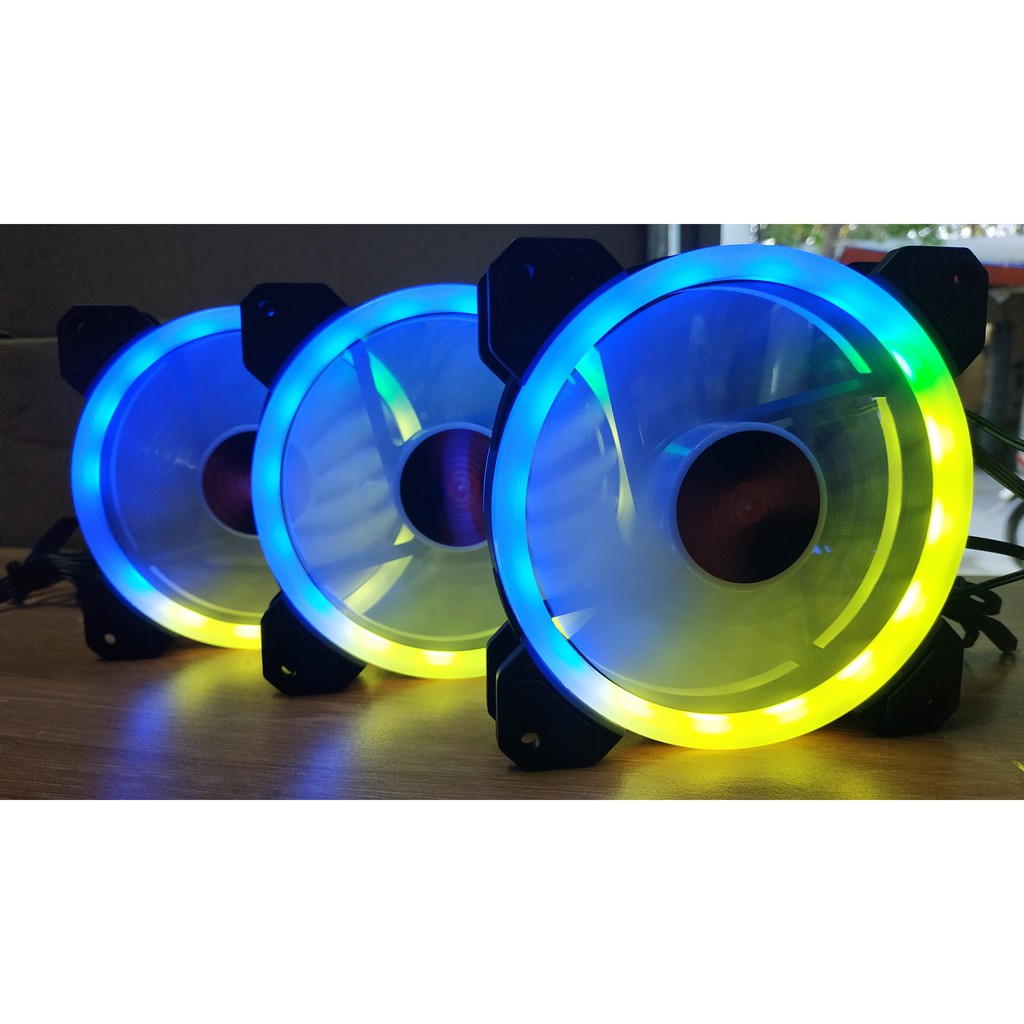 Bộ 5 Fan Coolmoon V1 gồm 5 Fan + 1 Hub + 1 Điều Khiển - New - BH 1 Tháng - Lỗi 1 đổi 1