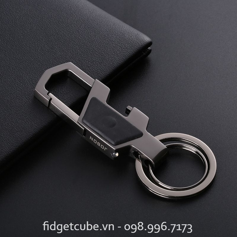 Móc Khóa Oto Xe Máy Jobon ZB-018 Có Khui Nắp Chai, Đèn Pin (Fullbox)