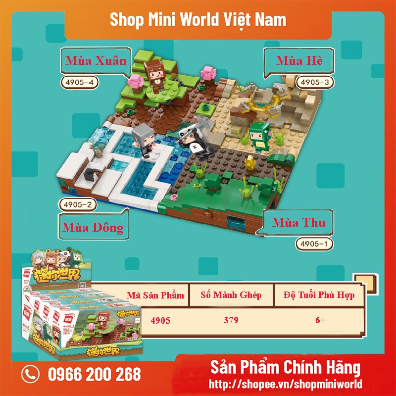 Lego Mini World Xuân Hạ Thu Đông