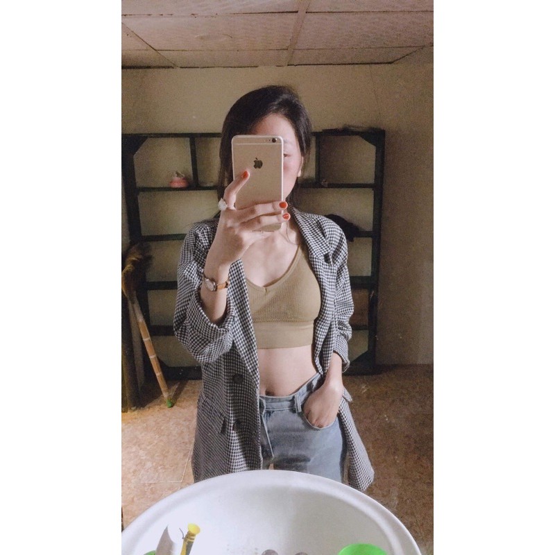 💚FREE SHIP💚 ÁO BRA CHỮ U HAI DÂY HỞ LƯNG LEN TĂM | BigBuy360 - bigbuy360.vn