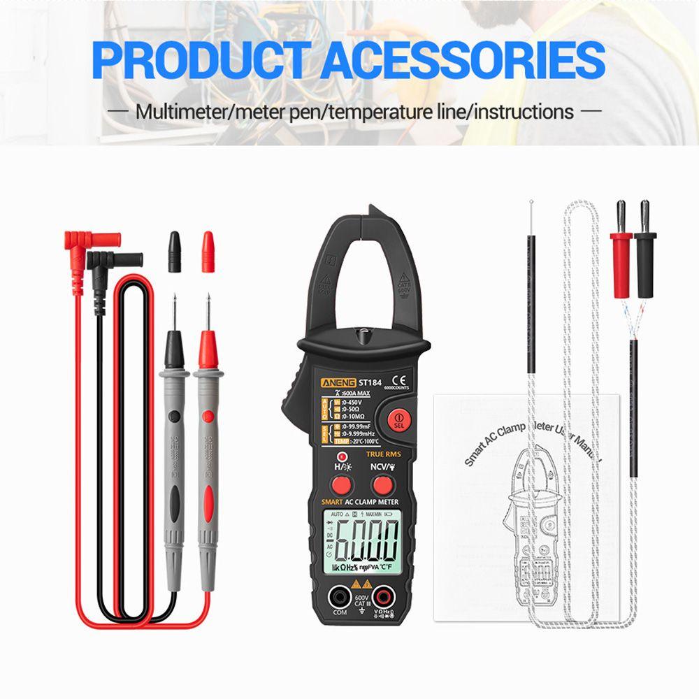 PINEVN Máy Đo Điện Dung Kỹ Thuật Số ANENG ST184 6000 Counts Amp Hz NCV Ohm Chuyên Nghiệp