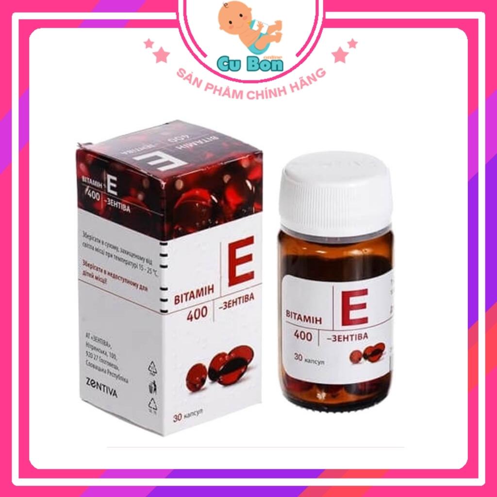 Vitamin E đỏ Nga 400mg 30 viên tốt cho sức khỏe đẹp da chống lão hóa tốt cho mắt