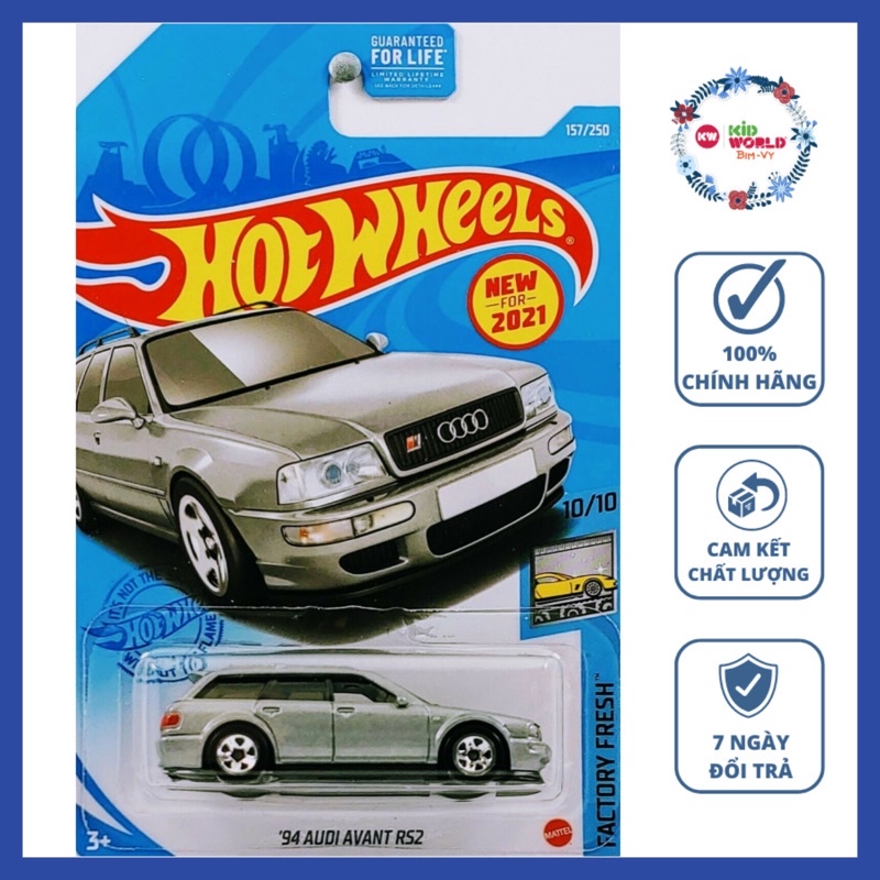 Xe mô hình Hot Wheels basic '94 Audi Avant RS2 GTB75.