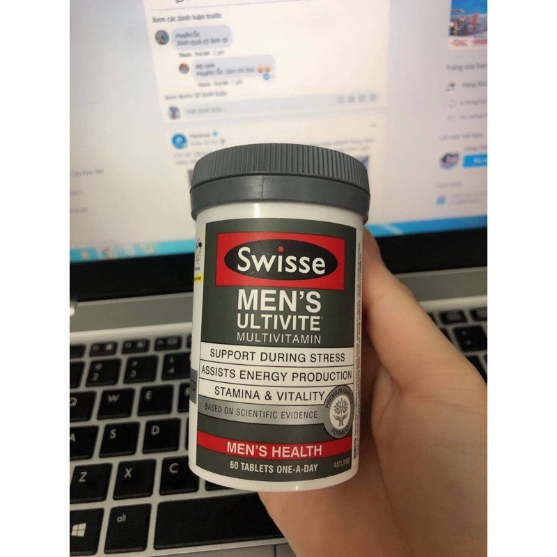 Vitamin tổng hợp nam/nữ Swisse Men’s/Women's Ultivite Multivitamin, Úc (60v-120V) | Thế Giới Skin Care
