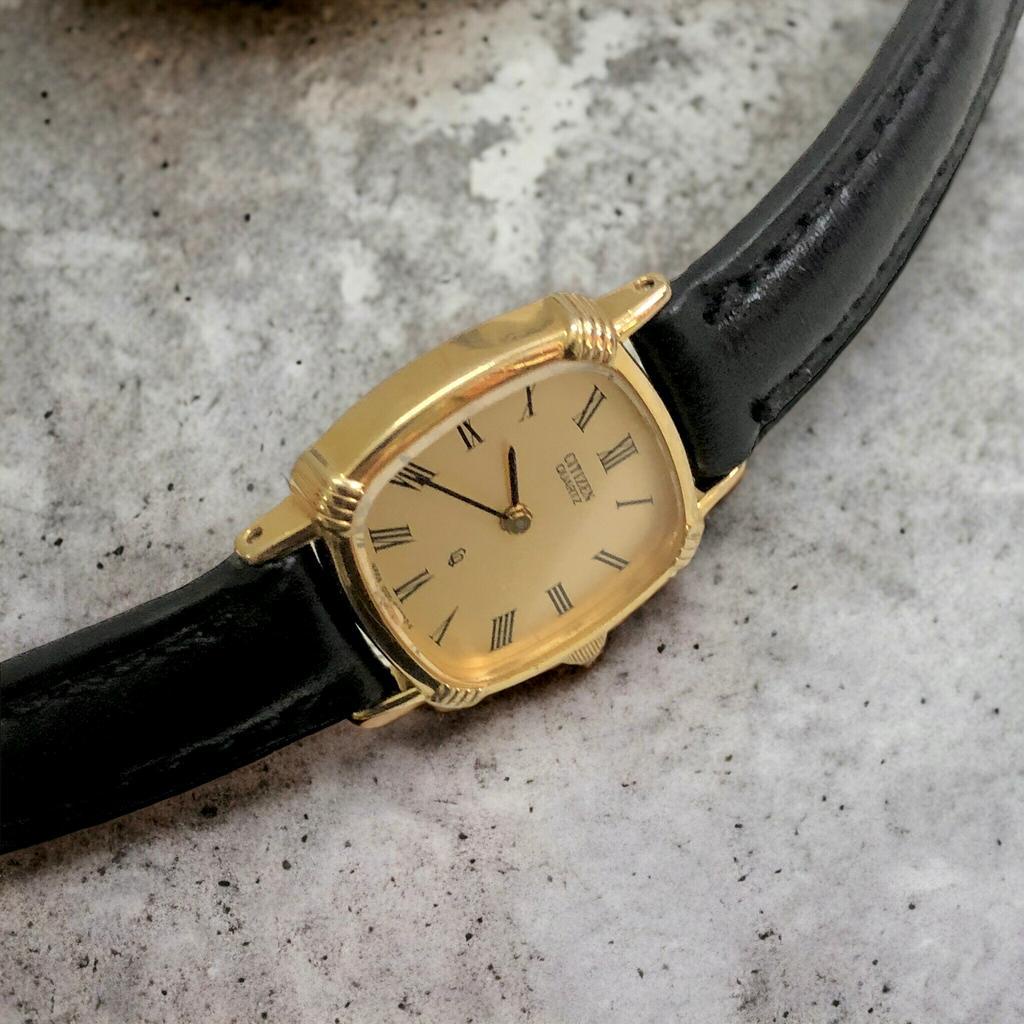 Đồng hồ nữa thương hiệu Citizen Nhật Bản mạ vàng 14k, còn mới 95%
