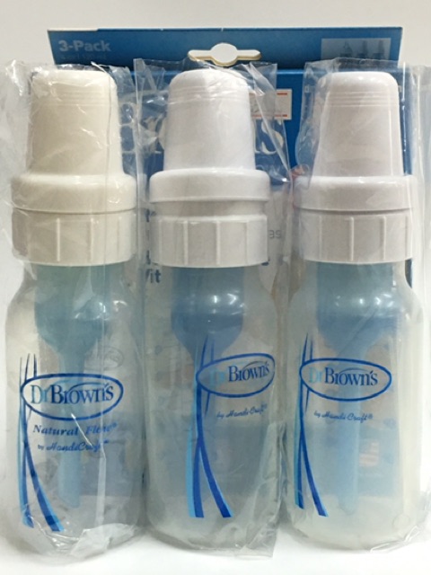 Bình Sữa DrBRown’s Chống sặc 120M Và 250ml Cổ Hẹp Xanh Dương Và Xanh Lá