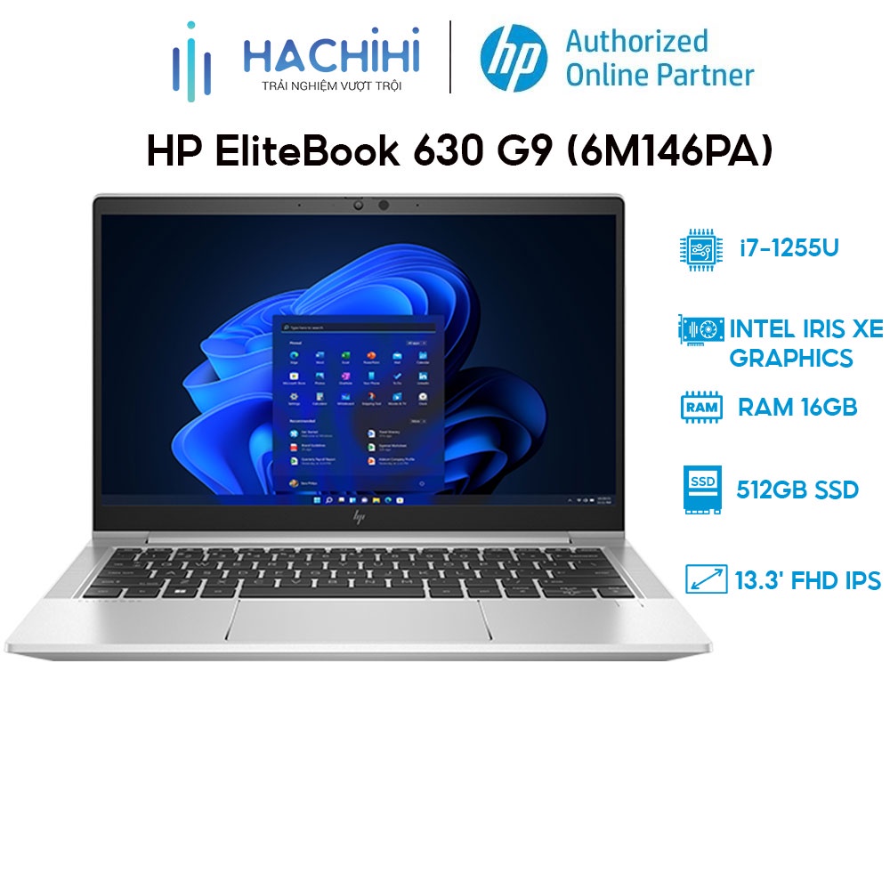 Laptop HP EliteBook 630 G9 (6M146PA) (i7-1255U | 16GB | 512GB | Intel Iris Xe Graphics | 13.3' FHD | Win 11)
