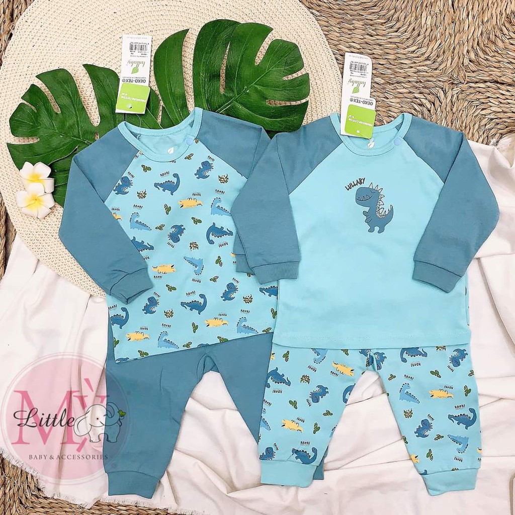 Áo thu đông raglan bé trai Lullaby, quần dài nỉ Lullaby cao cấp