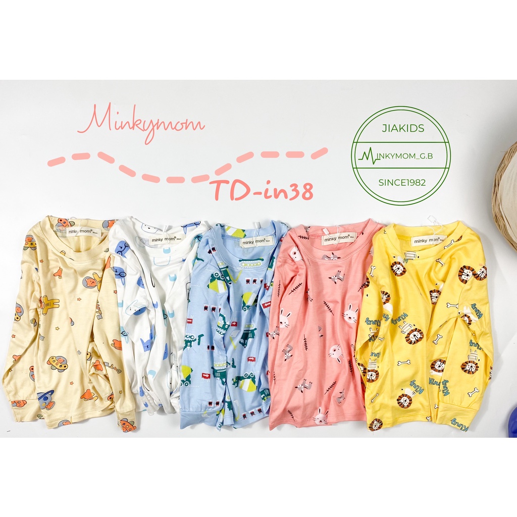 (9-19kg)Bộ thun tay dài Minky mom họa tiết mới dễ thương cho bé hàng loại 1(ảnh thật 100%)